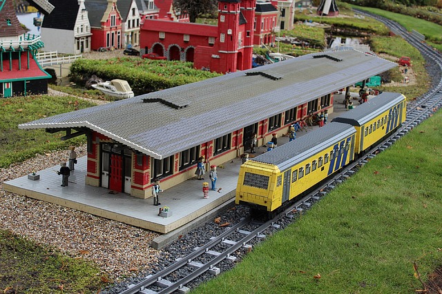 railwaystation in legoland